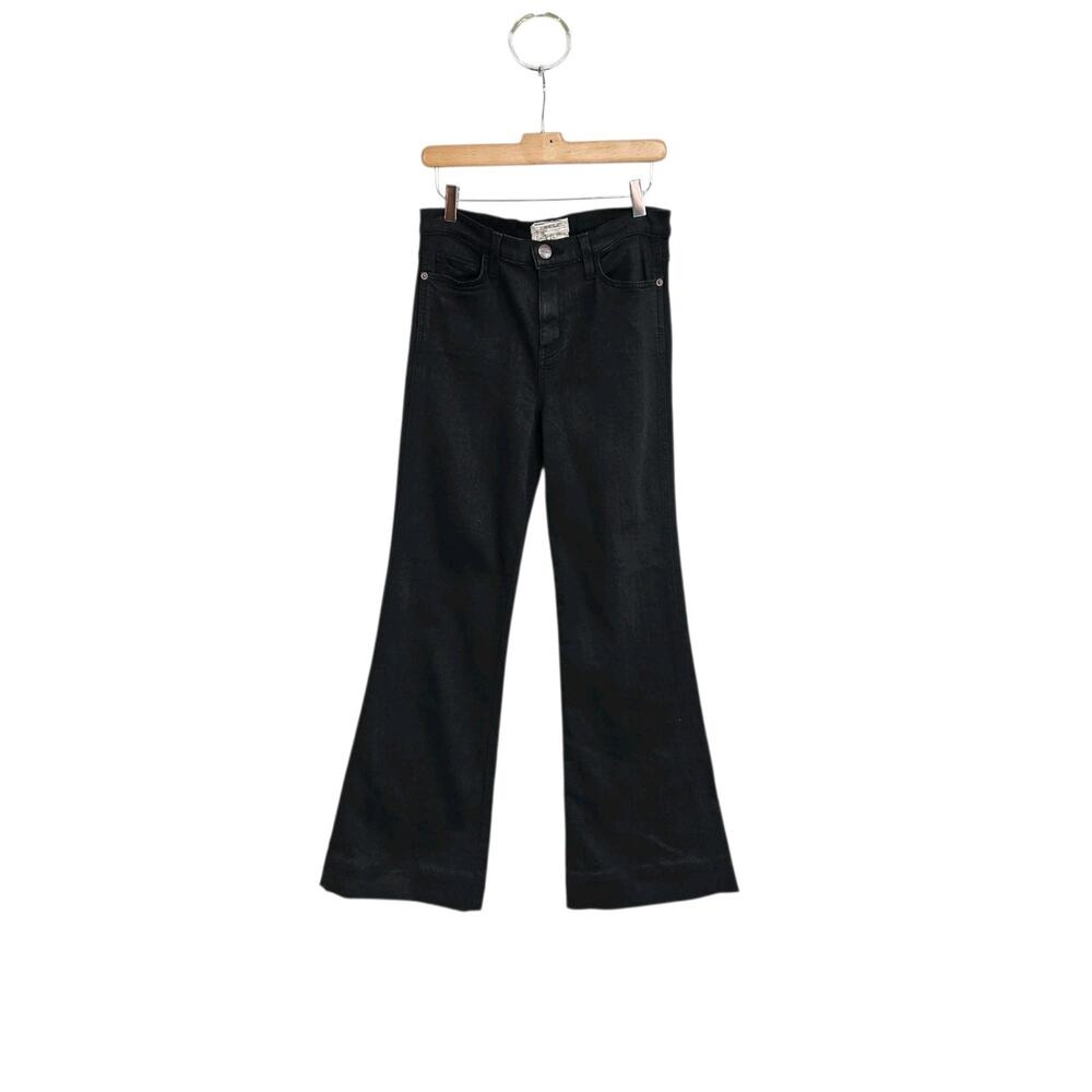 Current/ Elliott Anthropologie The Girl Crush Black Flare Leg Jeans Size 28